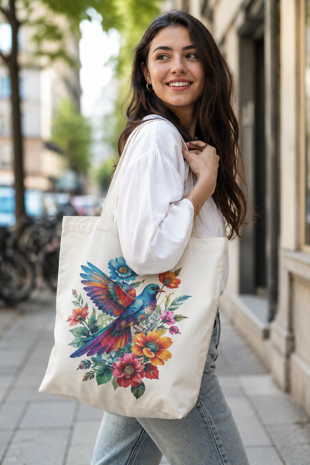 Carrying a custom tote